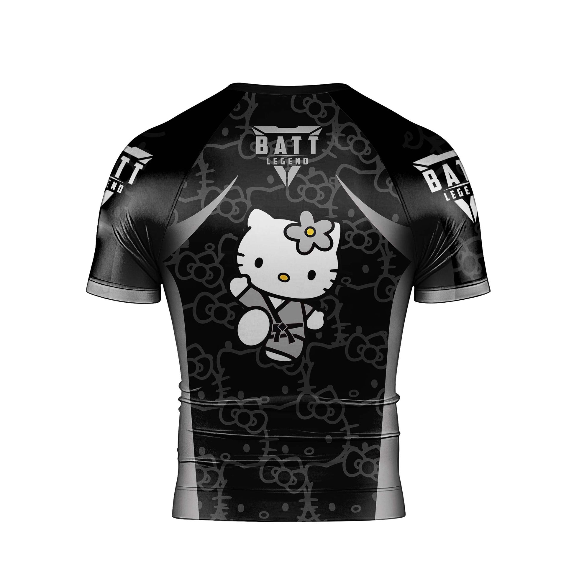 Hello Kitty Jiu Jitsu Black Rash Guard