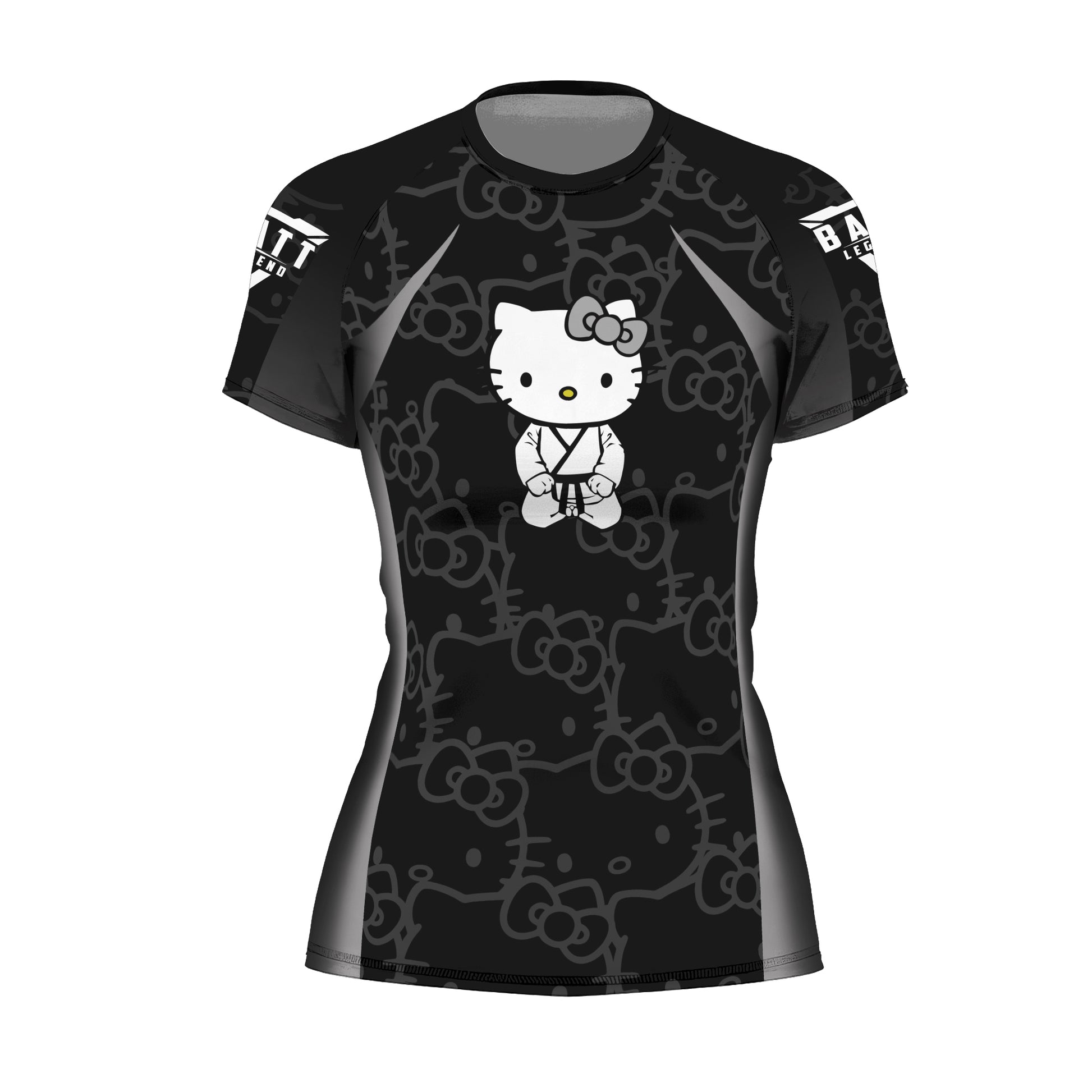 Hello Kitty Jiu Jitsu Black Rash Guard