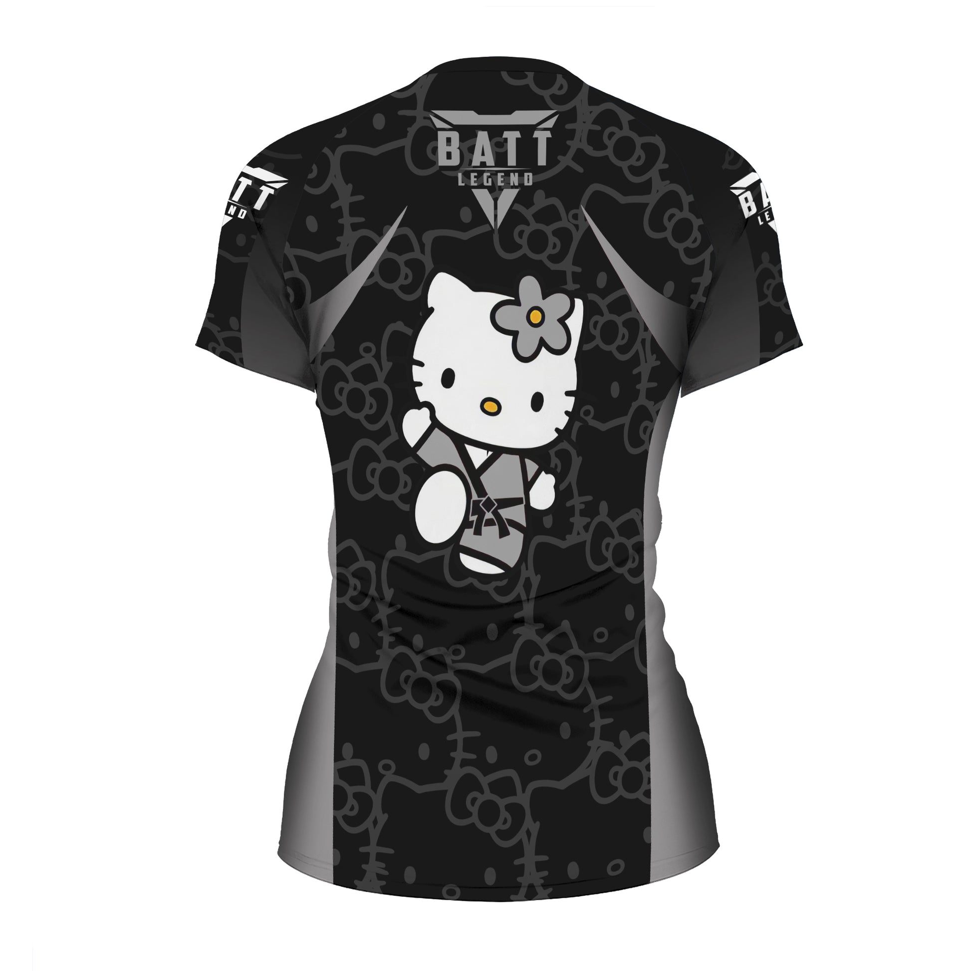 Hello Kitty Jiu Jitsu Black Rash Guard