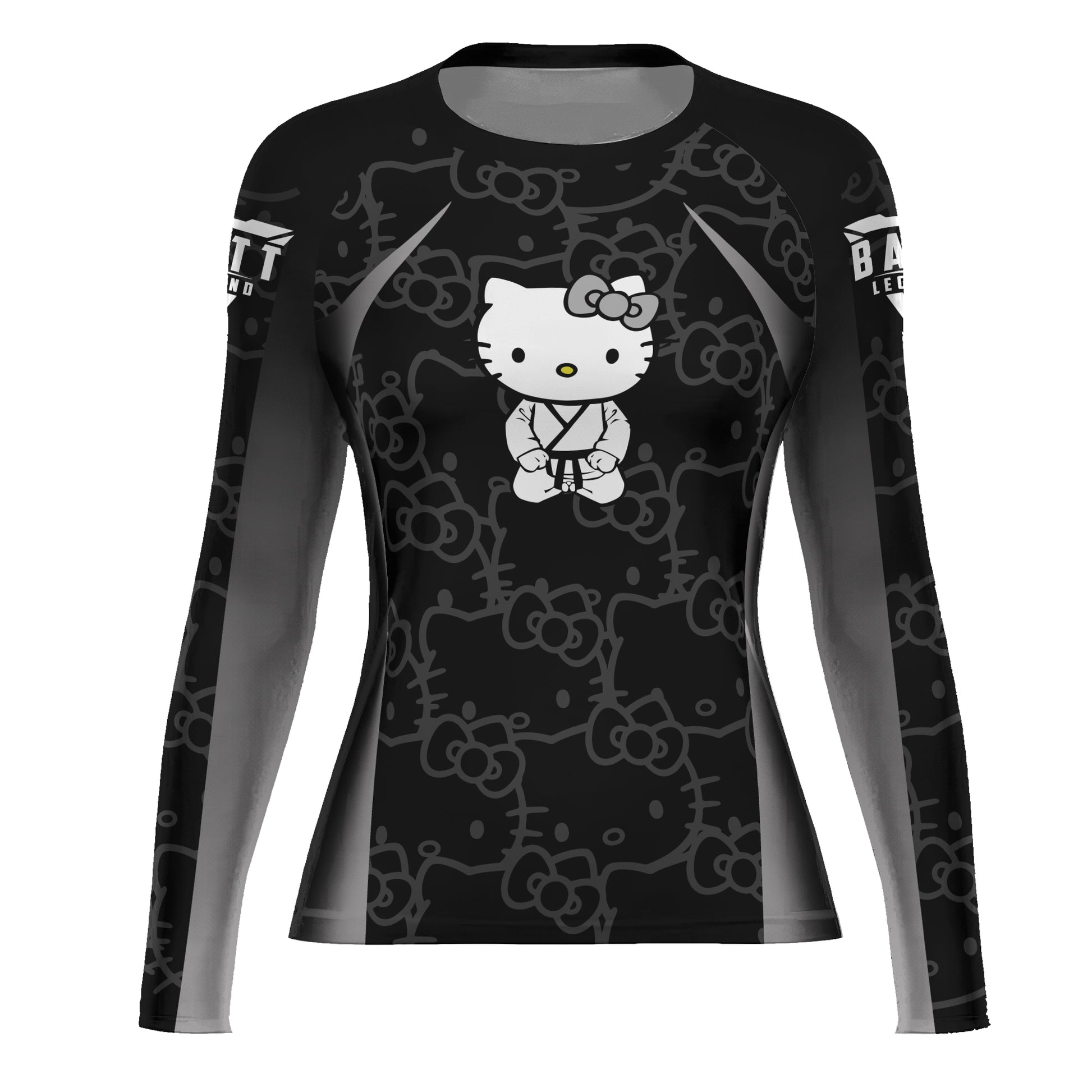 Hello Kitty Jiu Jitsu Black Rash Guard
