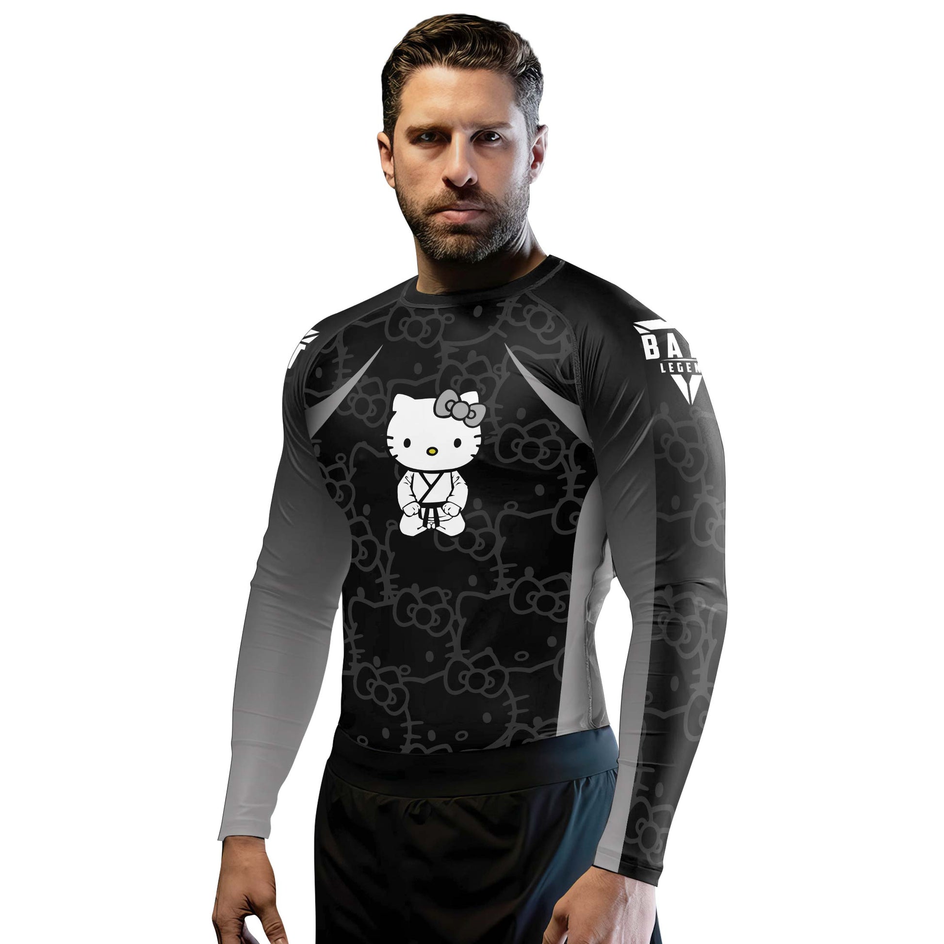 Hello Kitty Jiu Jitsu Black Rash Guard