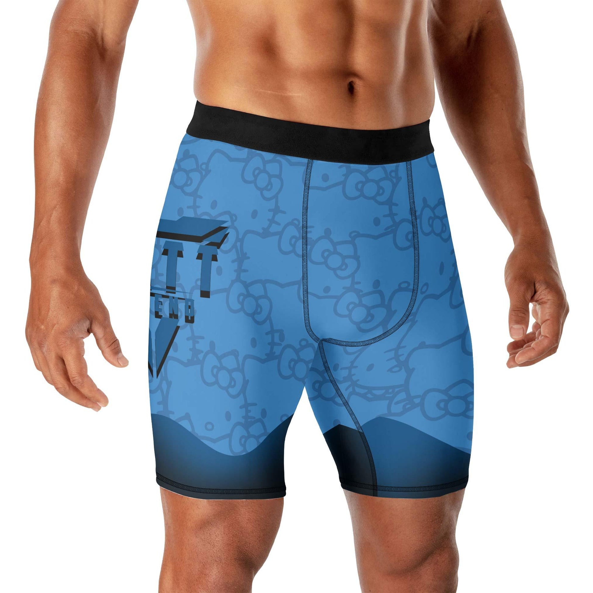 Hello Kitty Jiu Jitsu Blue Compression Shorts