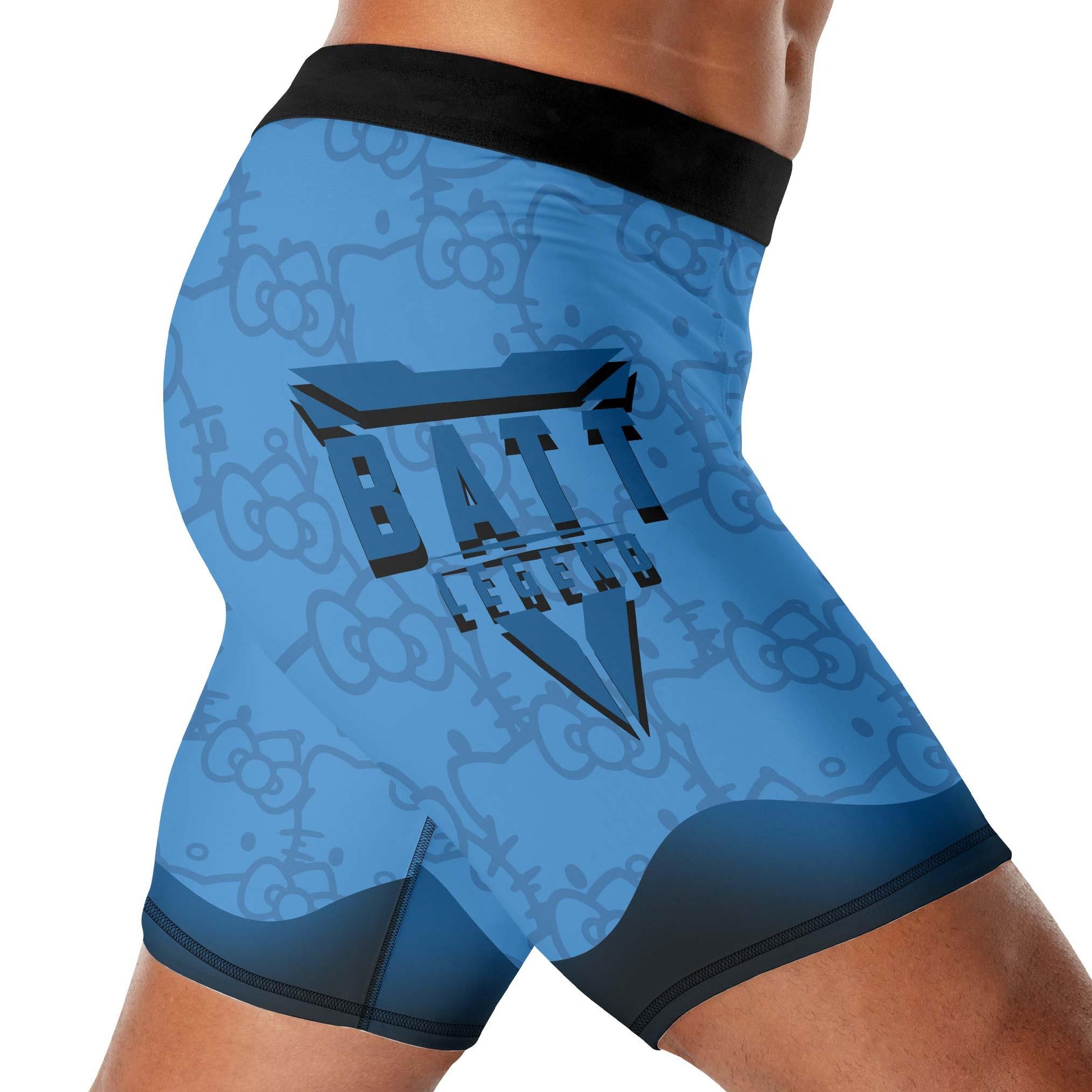 Hello Kitty Jiu Jitsu Blue Compression Shorts
