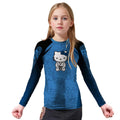 Hello Kitty Jiu Jitsu Blue Kids Rash Guard