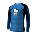 Hello Kitty Jiu Jitsu Blue Kids Rash Guard