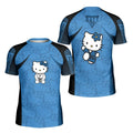 Hello Kitty Jiu Jitsu Blue Kids Rash Guard