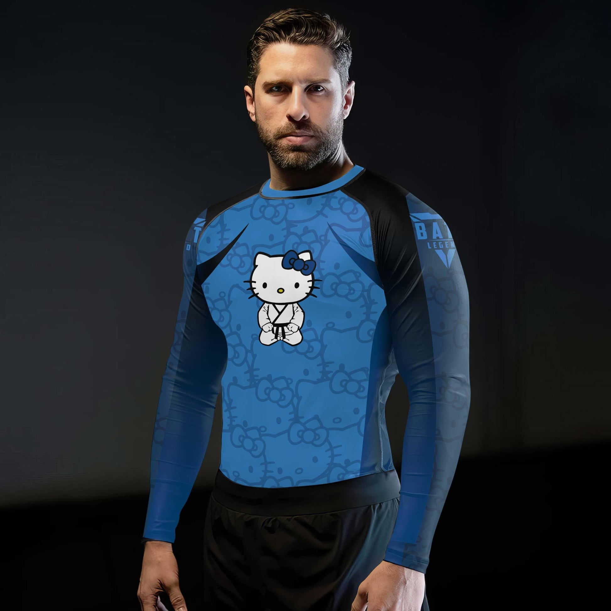 Hello Kitty Jiu Jitsu Blue Rash Guard