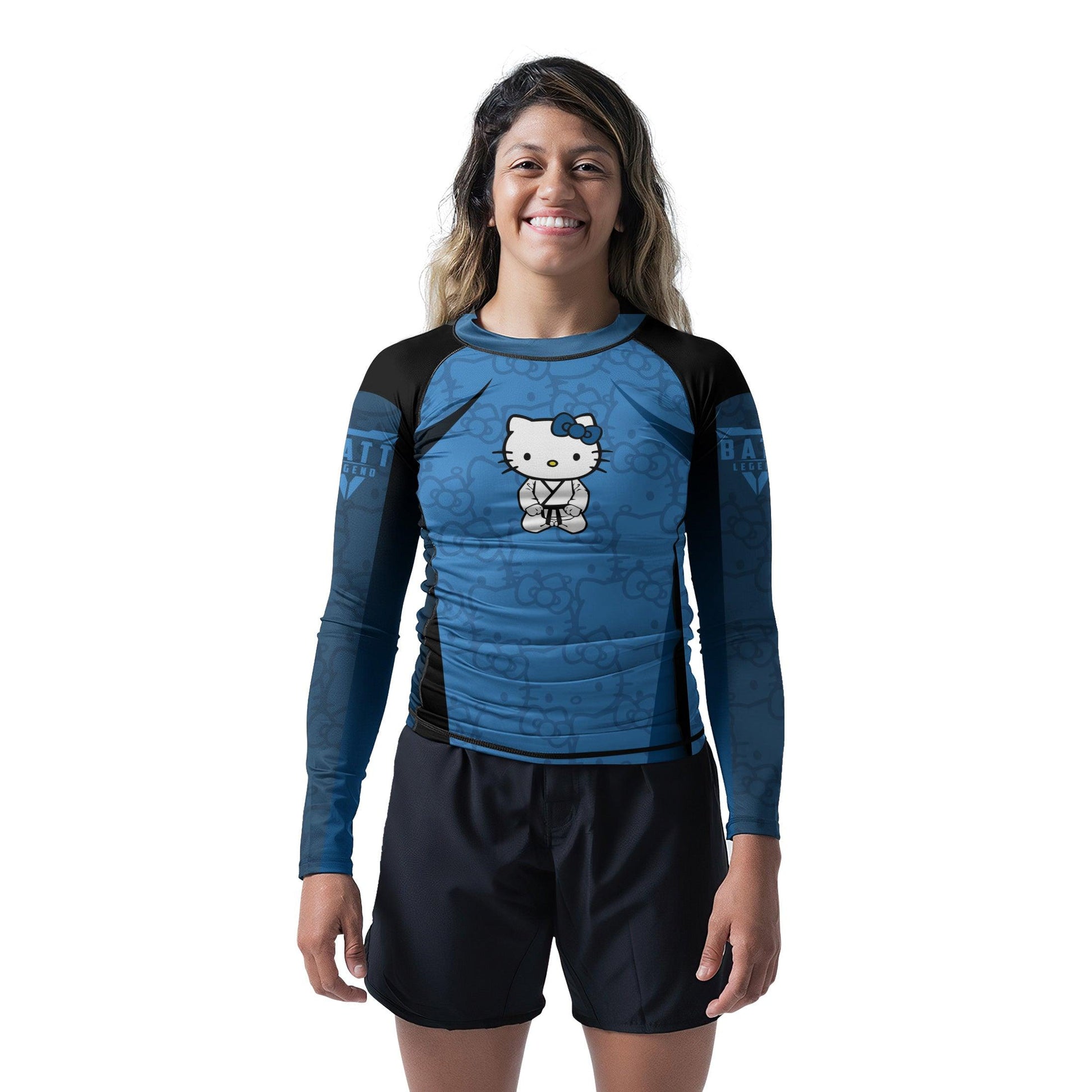 Hello Kitty Jiu Jitsu Blue Rash Guard