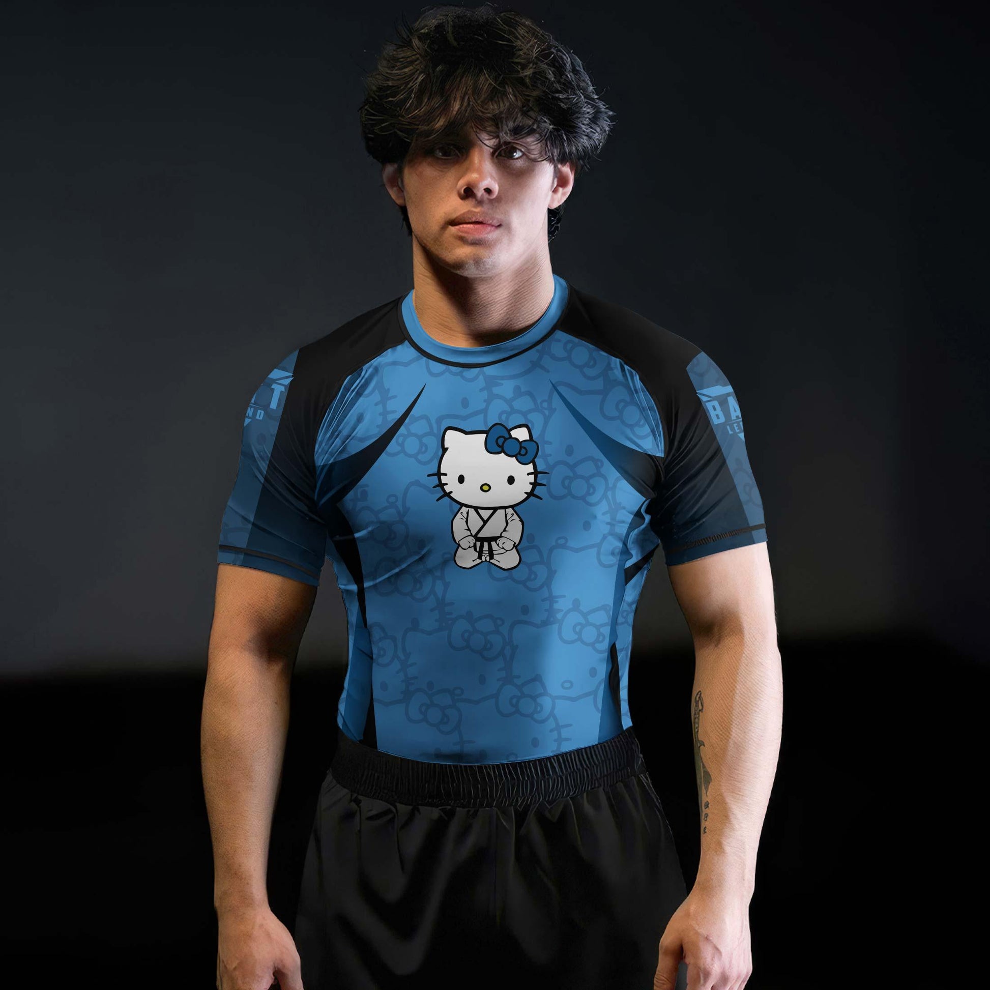 Hello Kitty Jiu Jitsu Blue Rash Guard