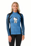 Hello Kitty Jiu Jitsu Blue Rash Guard