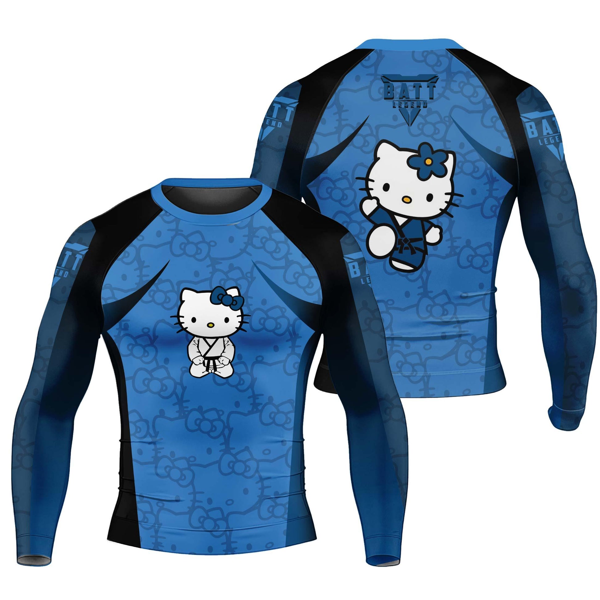 Hello Kitty Jiu Jitsu Blue Rash Guard