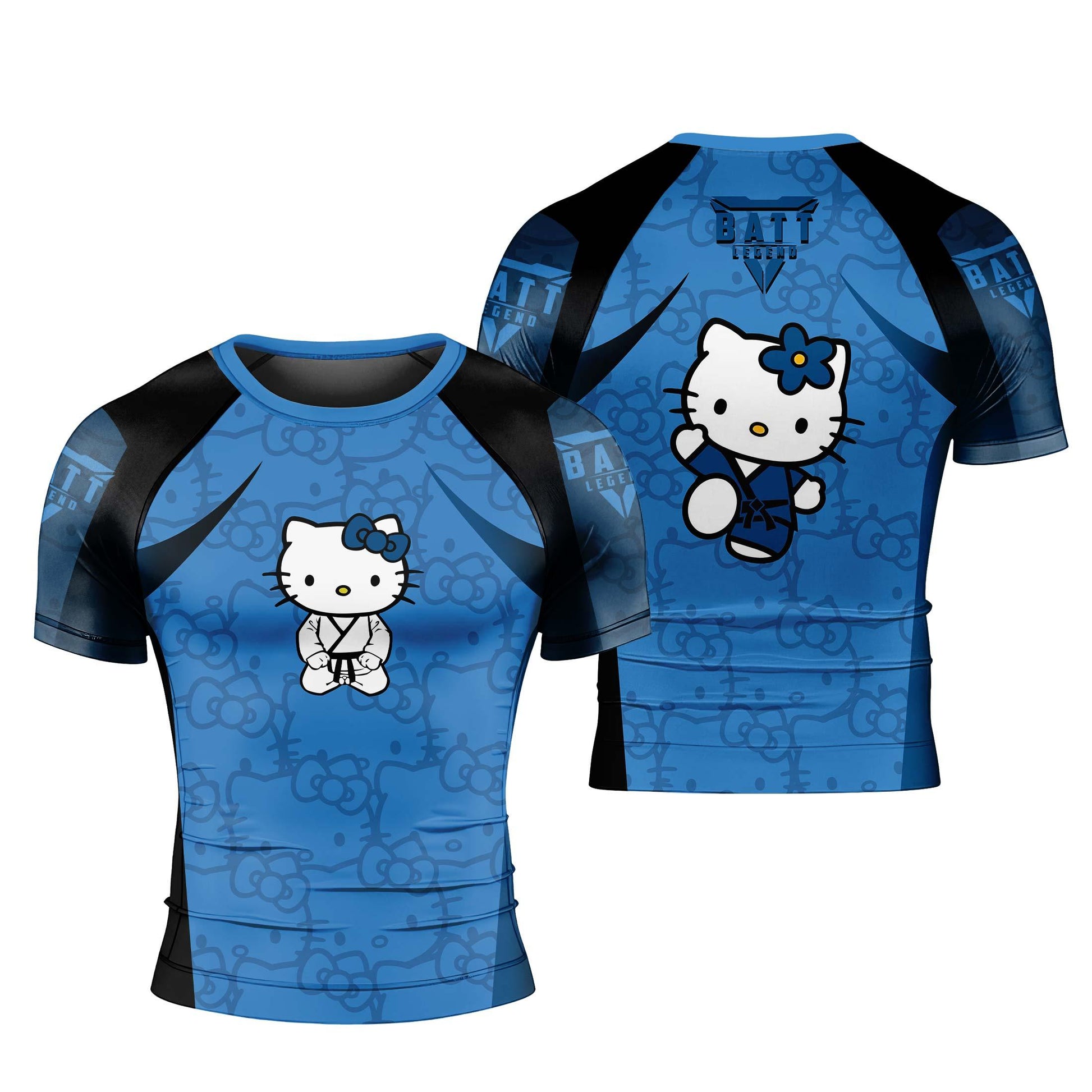 Hello Kitty Jiu Jitsu Blue Rash Guard