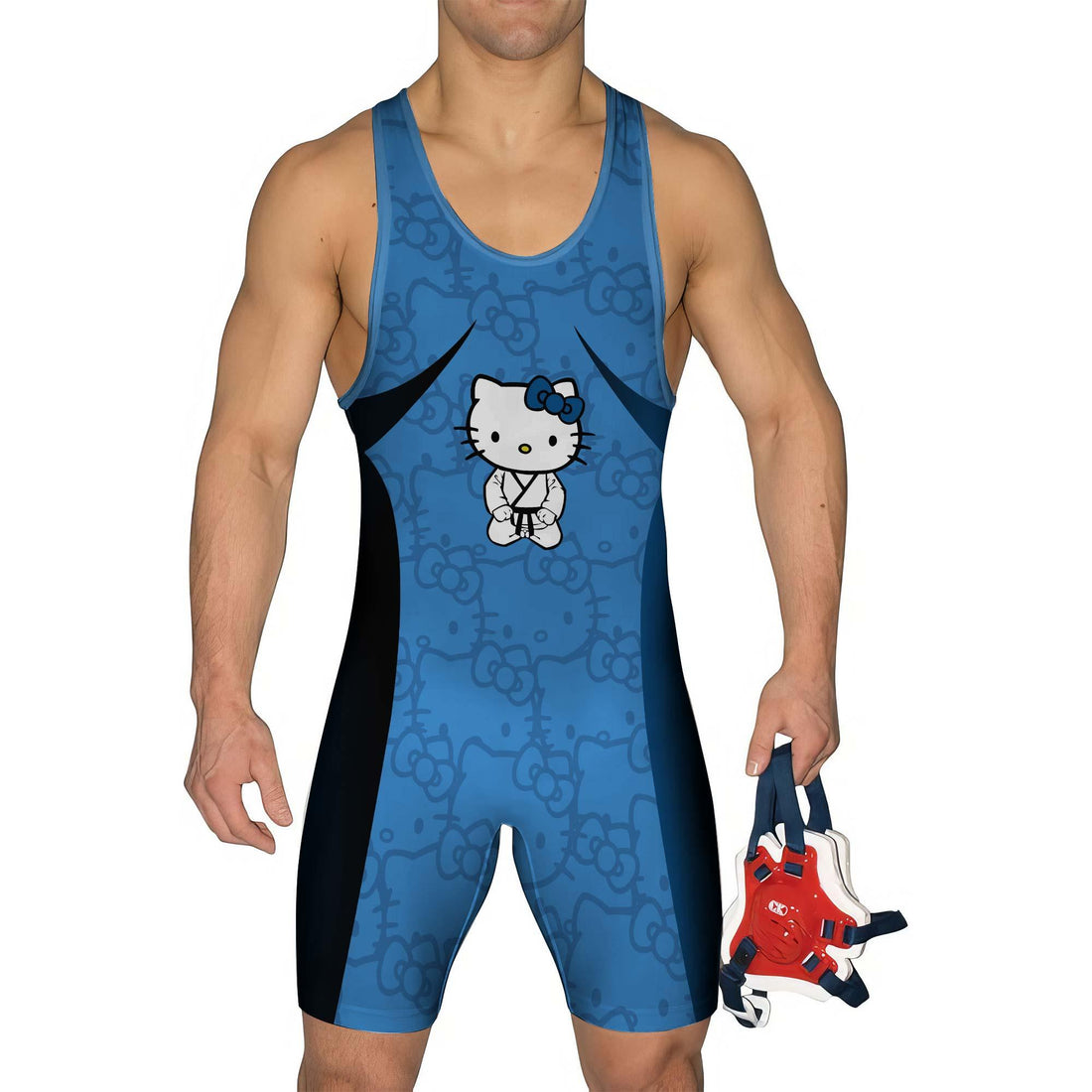 Hello Kitty Jiu Jitsu Blue Wrestling Singlet