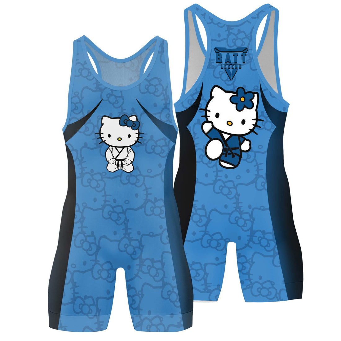 Hello Kitty Jiu Jitsu Blue Wrestling Singlet