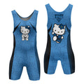Hello Kitty Jiu Jitsu Blue Wrestling Singlet