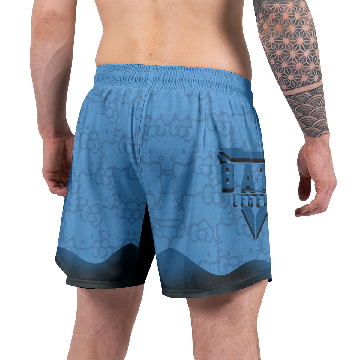 Hello Kitty Jiu Jitsu Blue Grappling Shorts