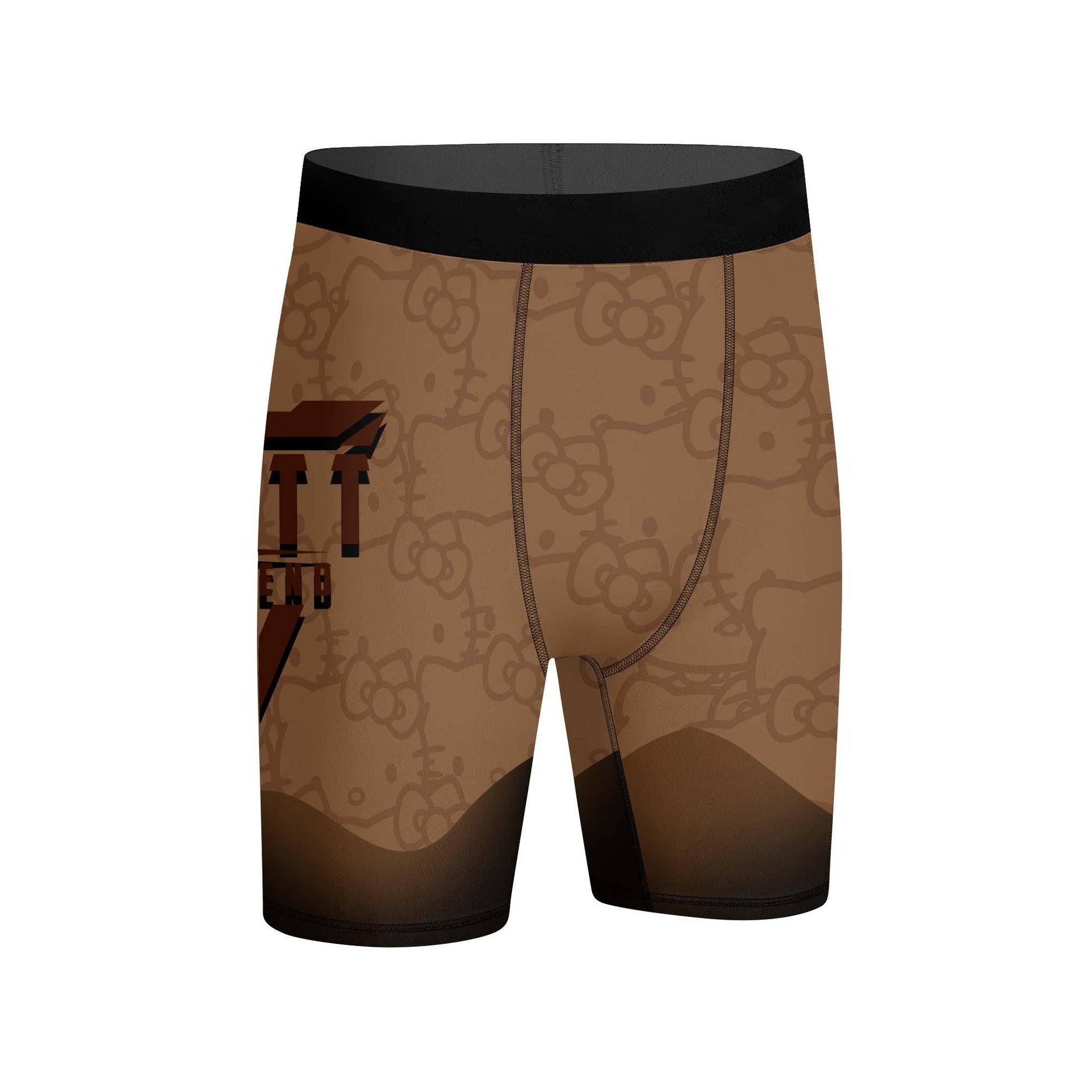 Hello Kitty Jiu Jitsu Brown Compression Shorts