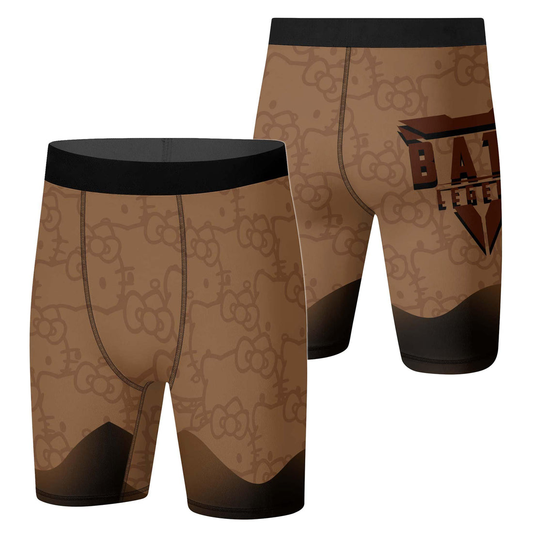 Hello Kitty Jiu Jitsu Brown Compression Shorts