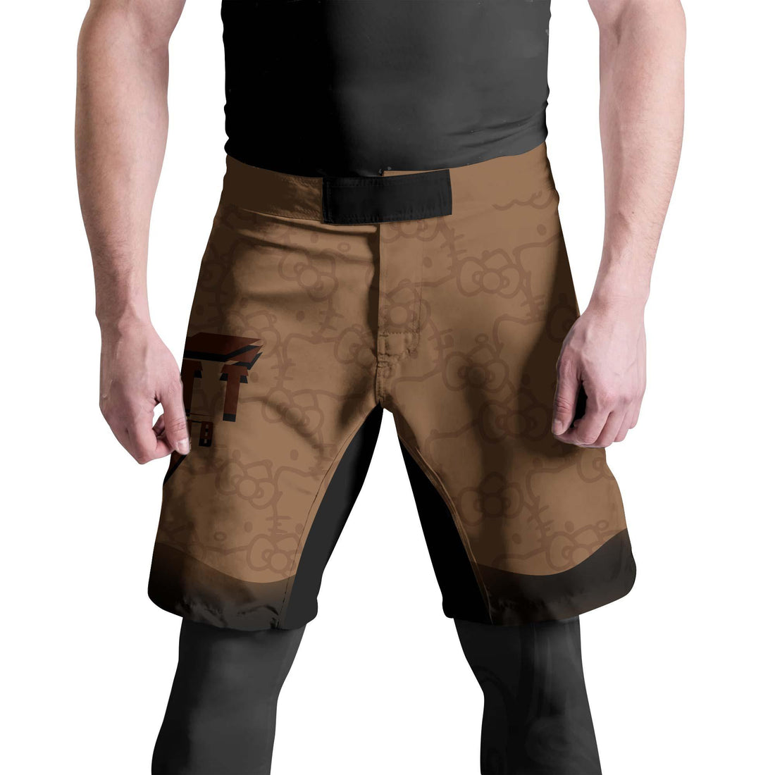 Hello Kitty Jiu Jitsu Brown Fight Shorts