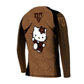 Hello Kitty Jiu Jitsu Brown Kids Rash Guard