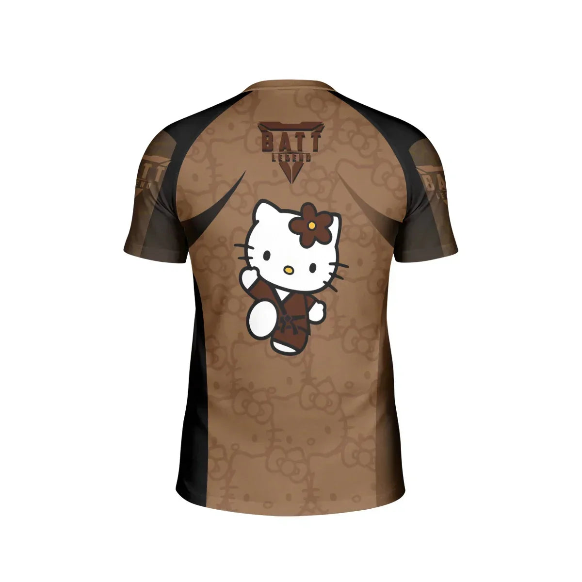 Hello Kitty Jiu Jitsu Brown Kids Rash Guard