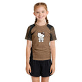 Hello Kitty Jiu Jitsu Brown Kids Rash Guard