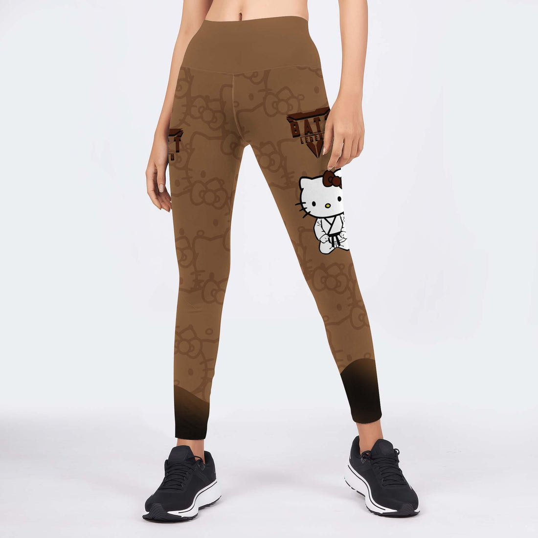 Hello Kitty Jiu Jitsu Brown Leggings