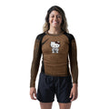 Hello Kitty Jiu Jitsu Brown Rash Guard