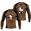 Hello Kitty Jiu Jitsu Brown Rash Guard