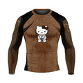 Hello Kitty Jiu Jitsu Brown Rash Guard