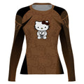 Hello Kitty Jiu Jitsu Brown Rash Guard