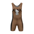 Hello Kitty Jiu Jitsu Brown Wrestling Singlet