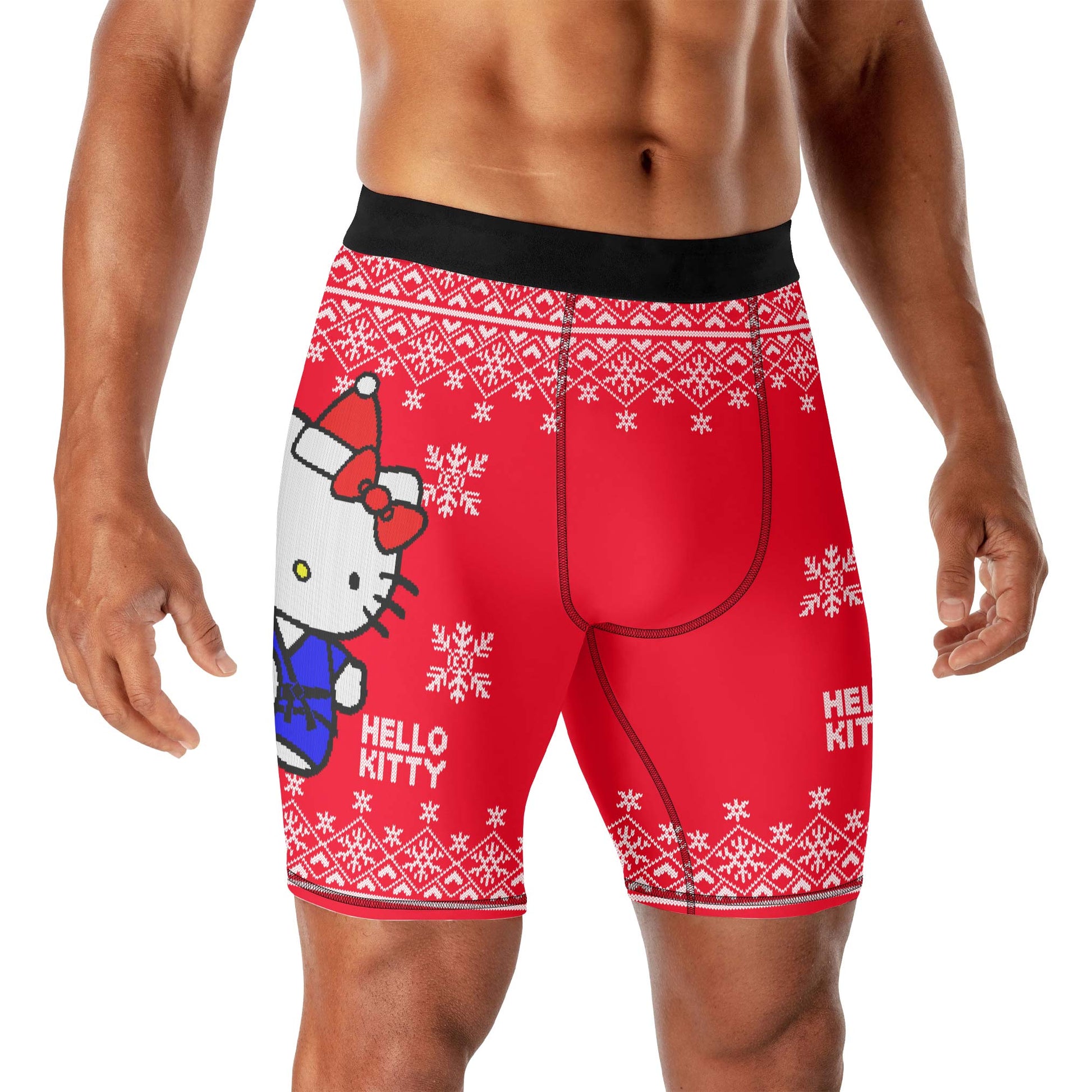 Hello Kitty Jiu Jitsu Christmas Compression Shorts