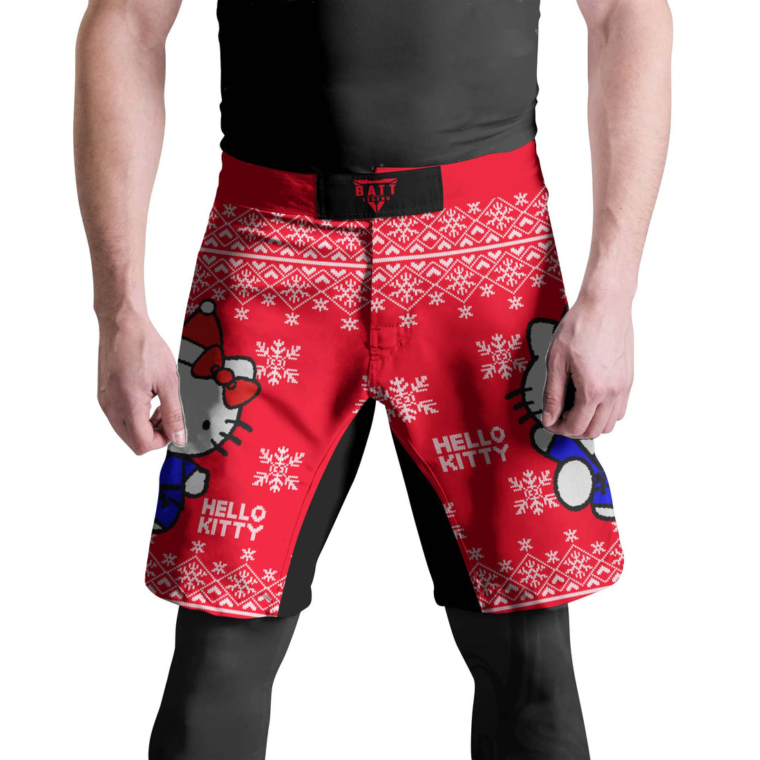 Hello Kitty Jiu Jitsu Christmas Fight Shorts