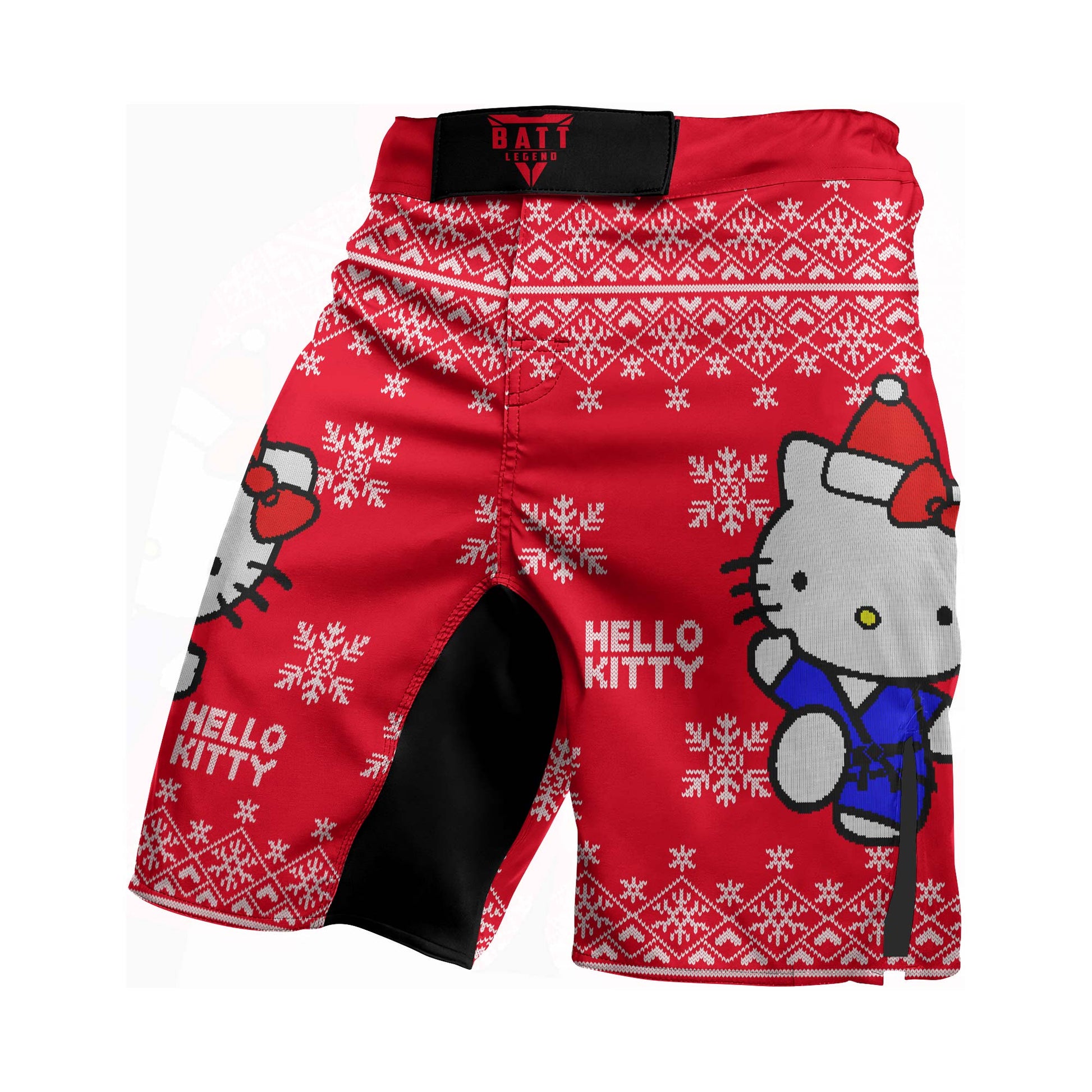 Hello Kitty Jiu Jitsu Christmas Fight Shorts