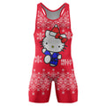 Hello Kitty Jiu Jitsu Christmas Wrestling Singlet