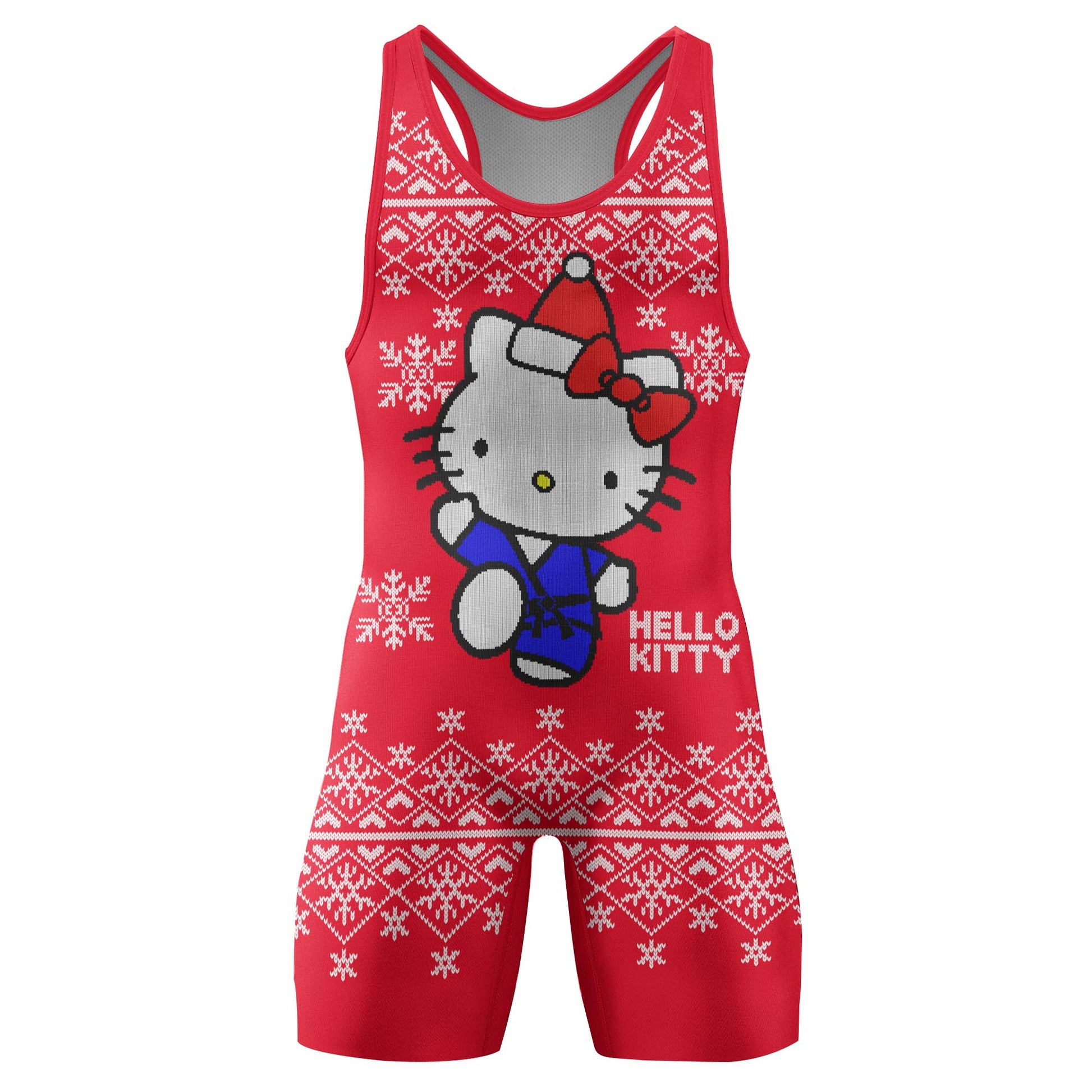 Hello Kitty Jiu Jitsu Christmas Wrestling Singlet