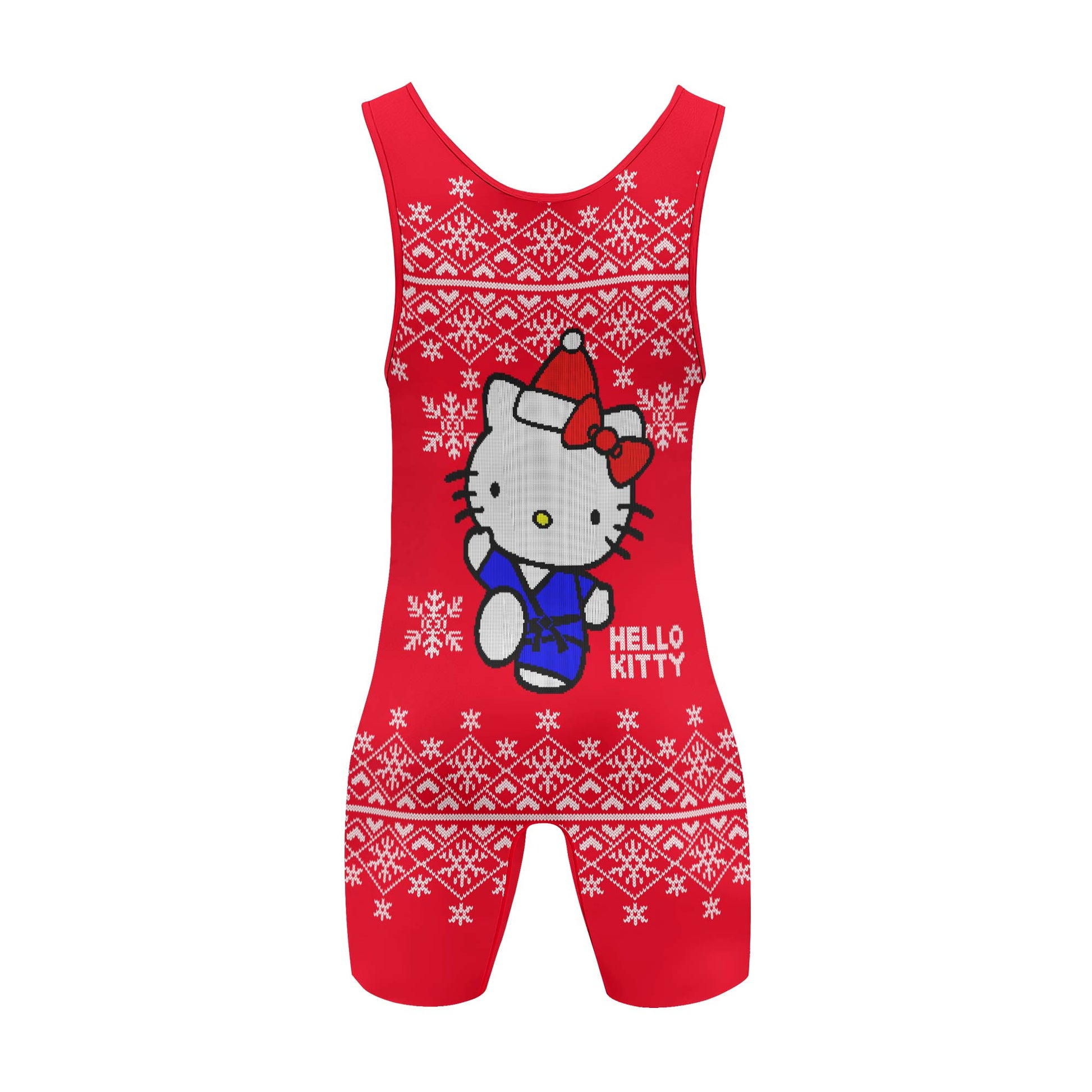 Hello Kitty Jiu Jitsu Christmas Wrestling Singlet