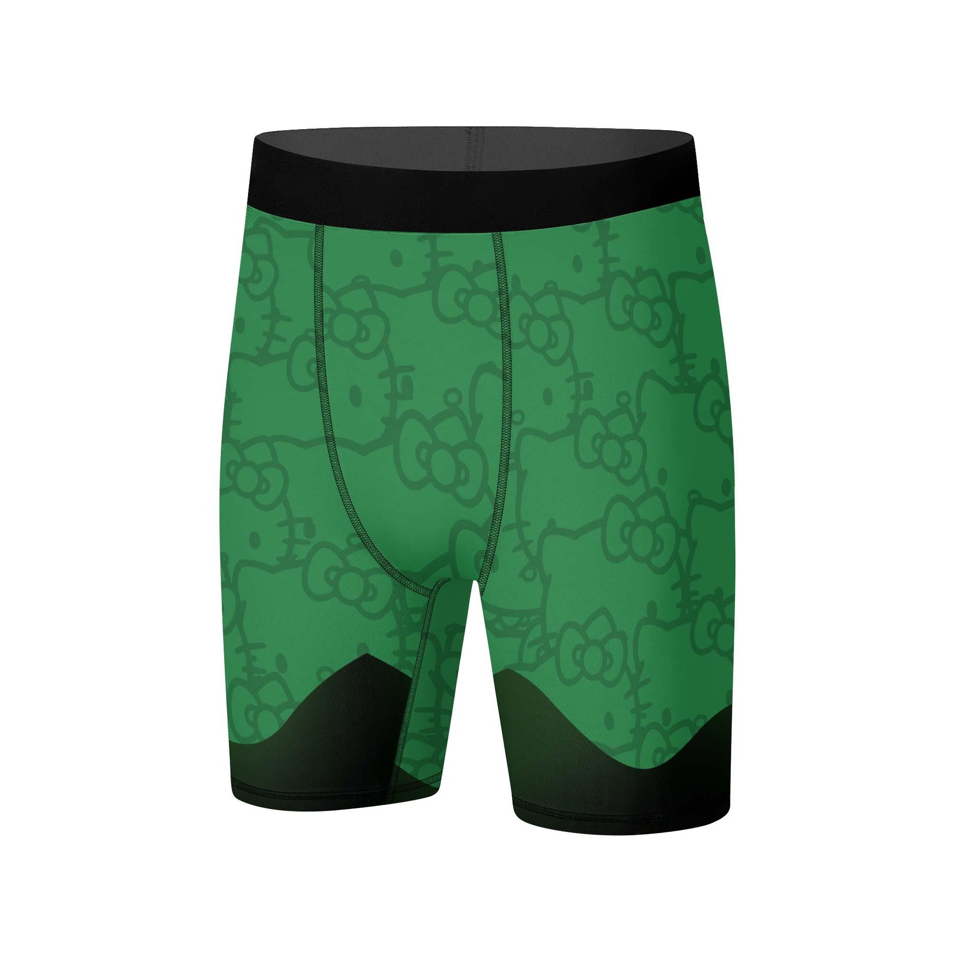 Hello Kitty Jiu Jitsu Green Compression Shorts