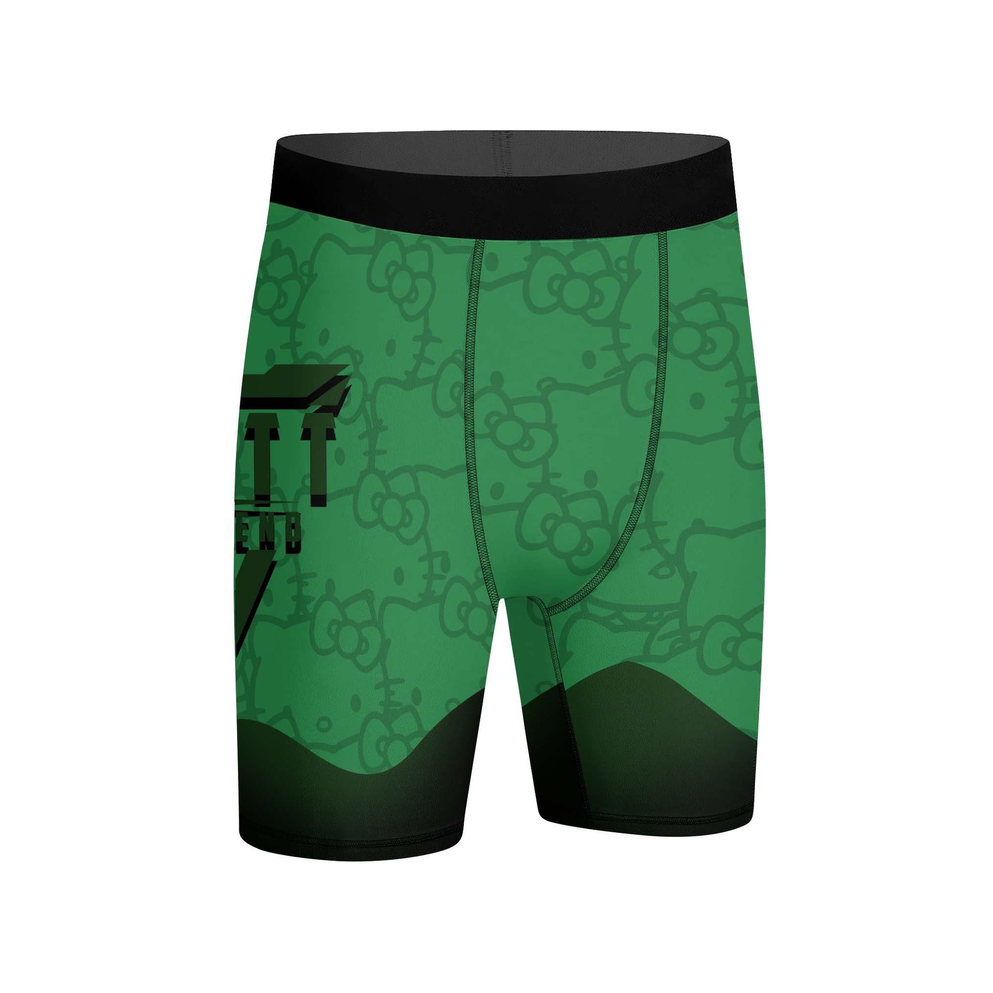 Hello Kitty Jiu Jitsu Green Compression Shorts