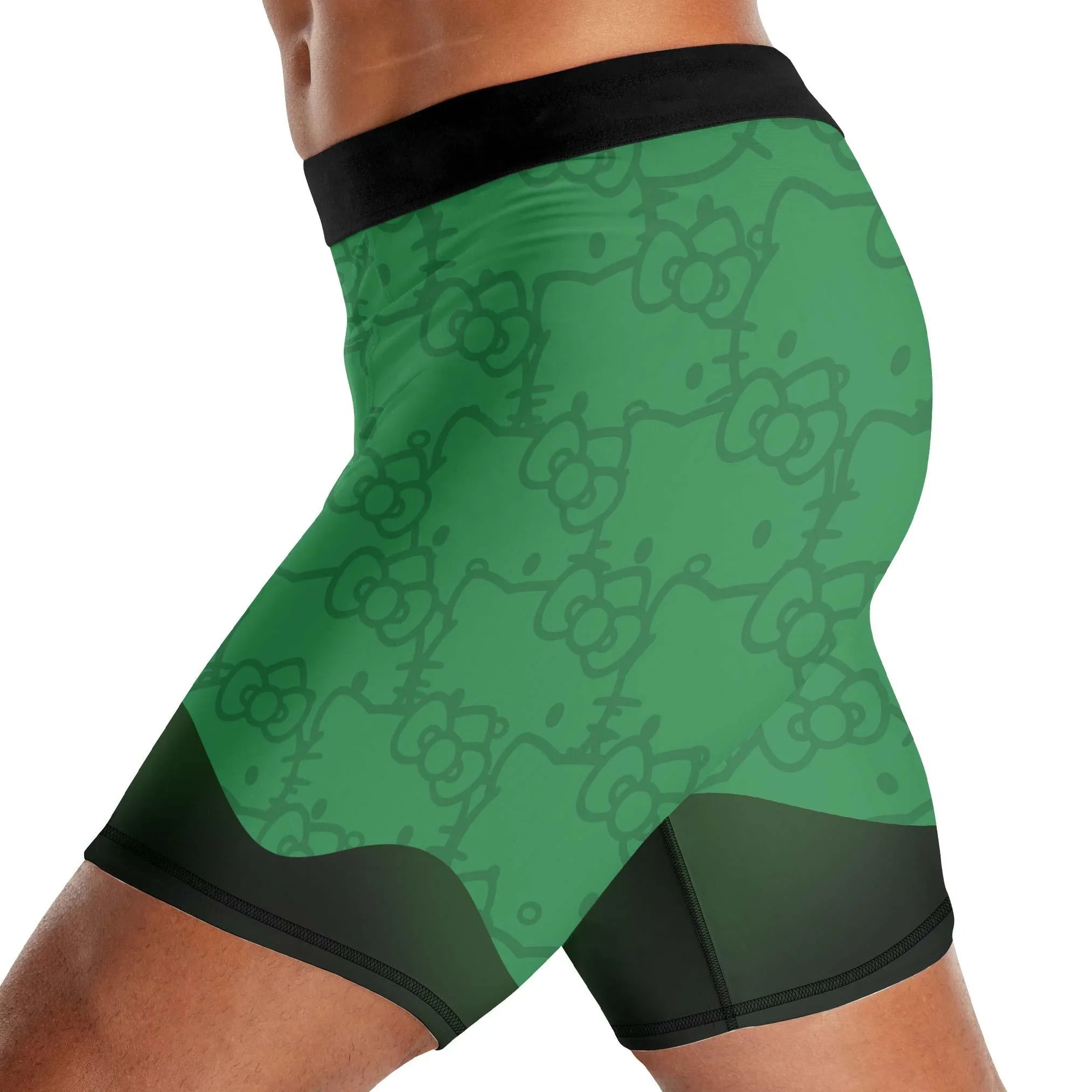 Hello Kitty Jiu Jitsu Green Compression Shorts