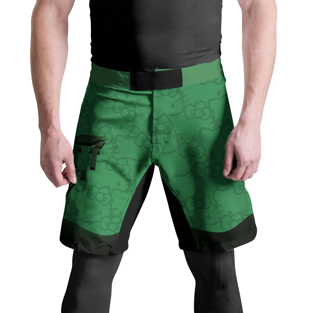 Hello Kitty Jiu Jitsu Green Fight Shorts