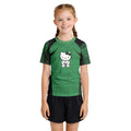 Hello Kitty Jiu Jitsu Green Kids Rash Guard