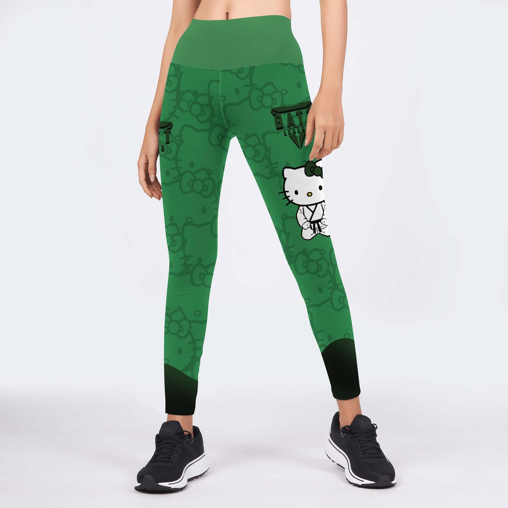 Hello Kitty Jiu Jitsu Green Leggings