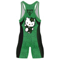 Hello Kitty Jiu Jitsu Green Wrestling Singlet