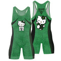 Hello Kitty Jiu Jitsu Green Wrestling Singlet