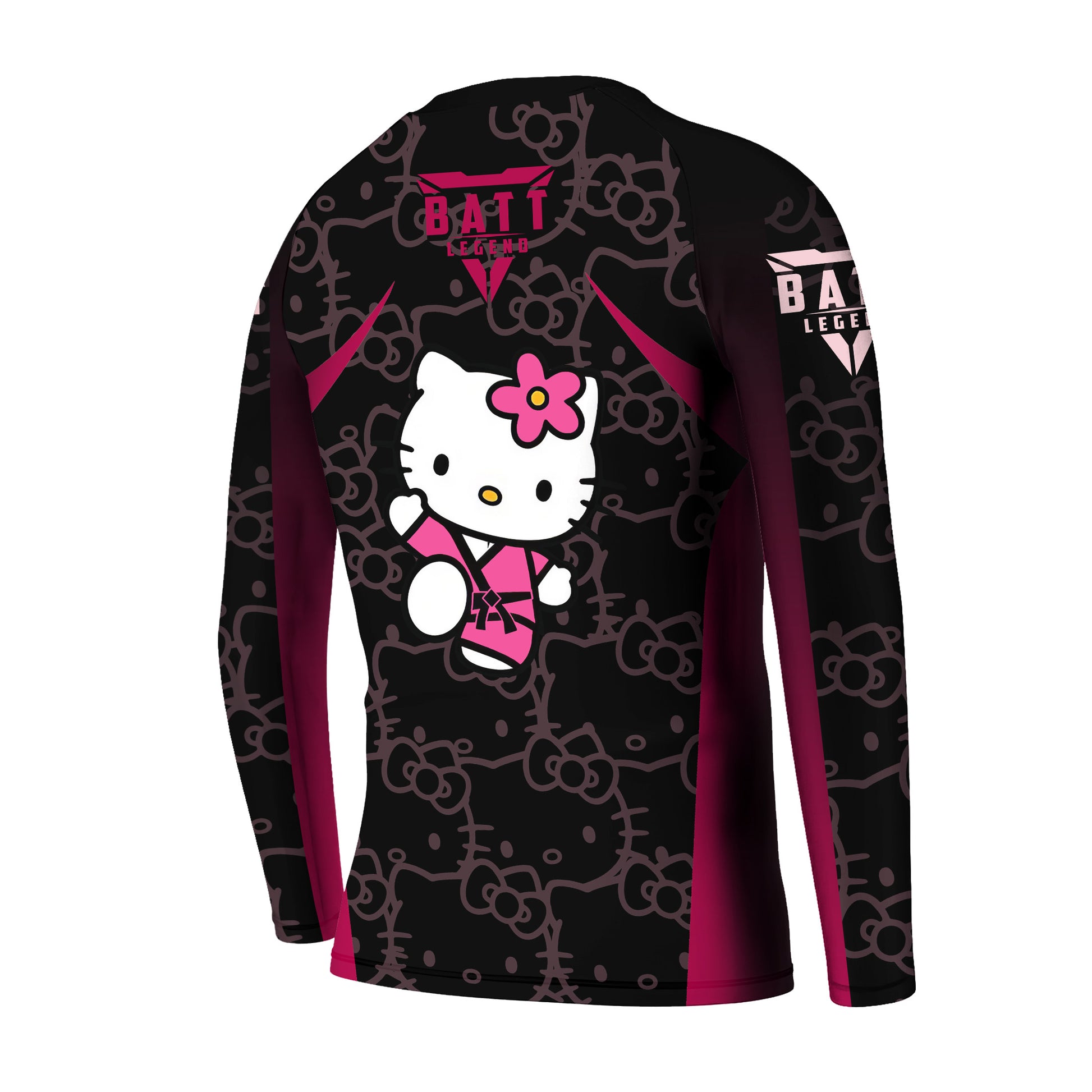 Hello Kitty Jiu Jitsu Magenta Kids Rash Guard