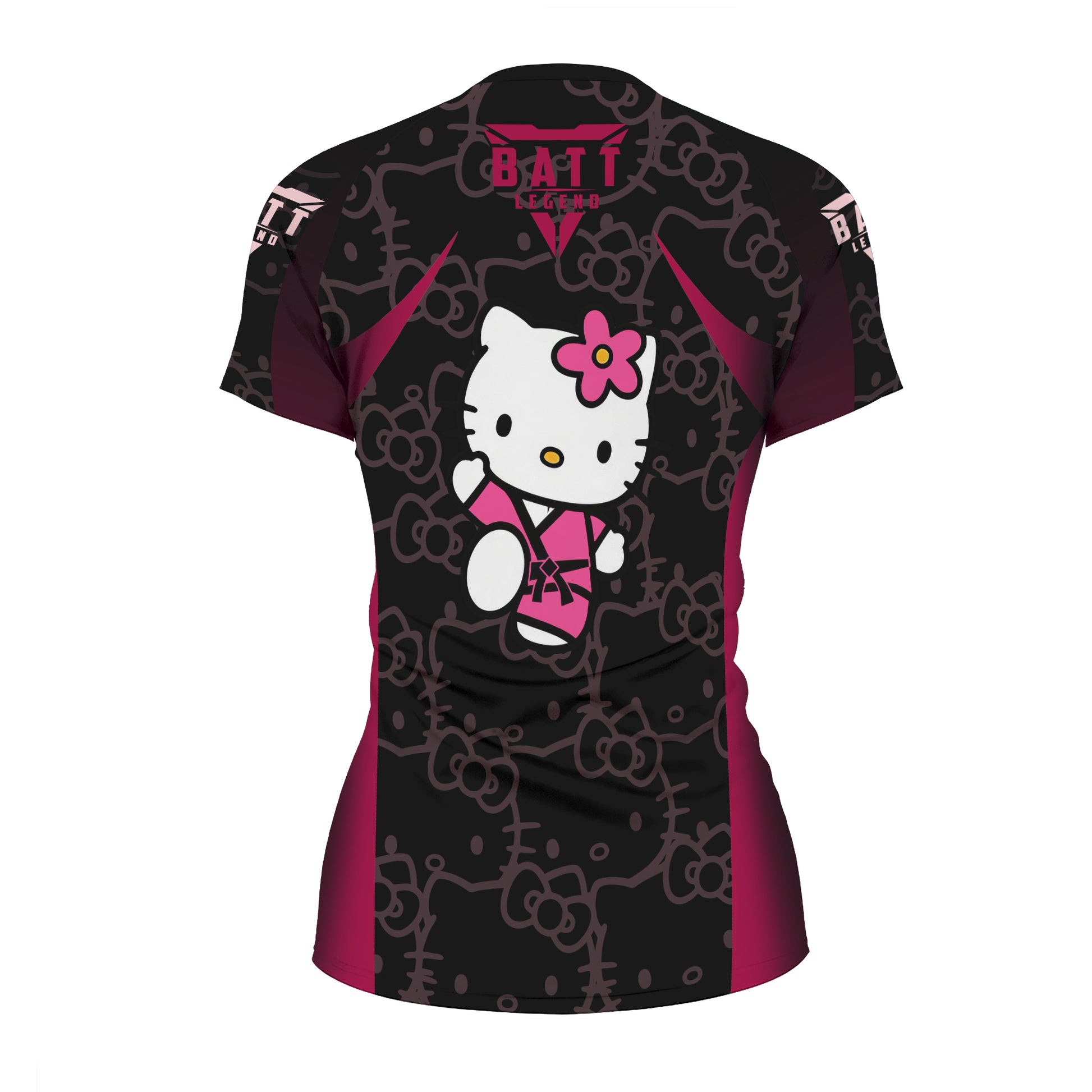 Hello Kitty Jiu Jitsu Magenta Rash Guard