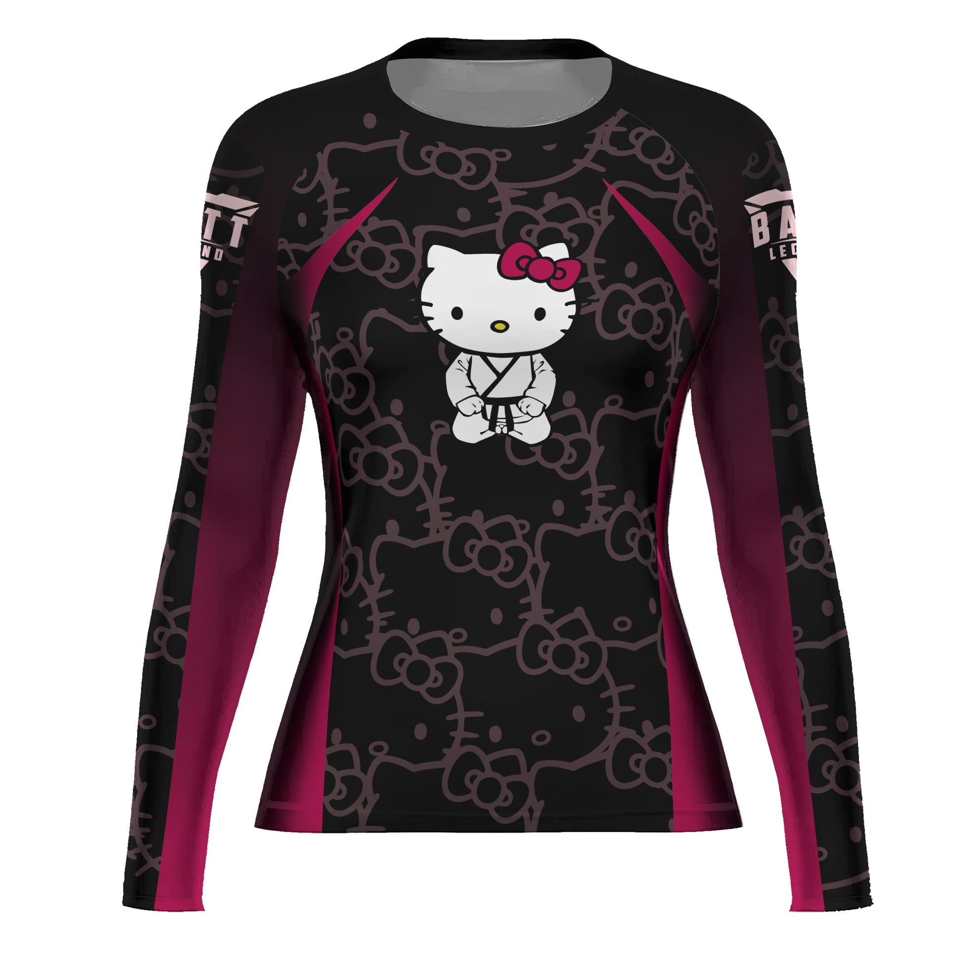 Hello Kitty Jiu Jitsu Magenta Rash Guard