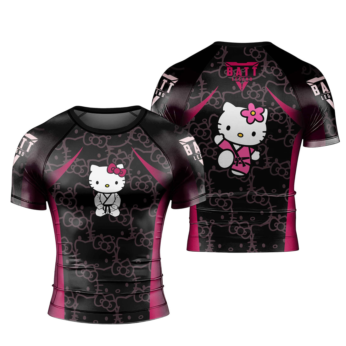 Hello Kitty Jiu Jitsu Magenta Rash Guard